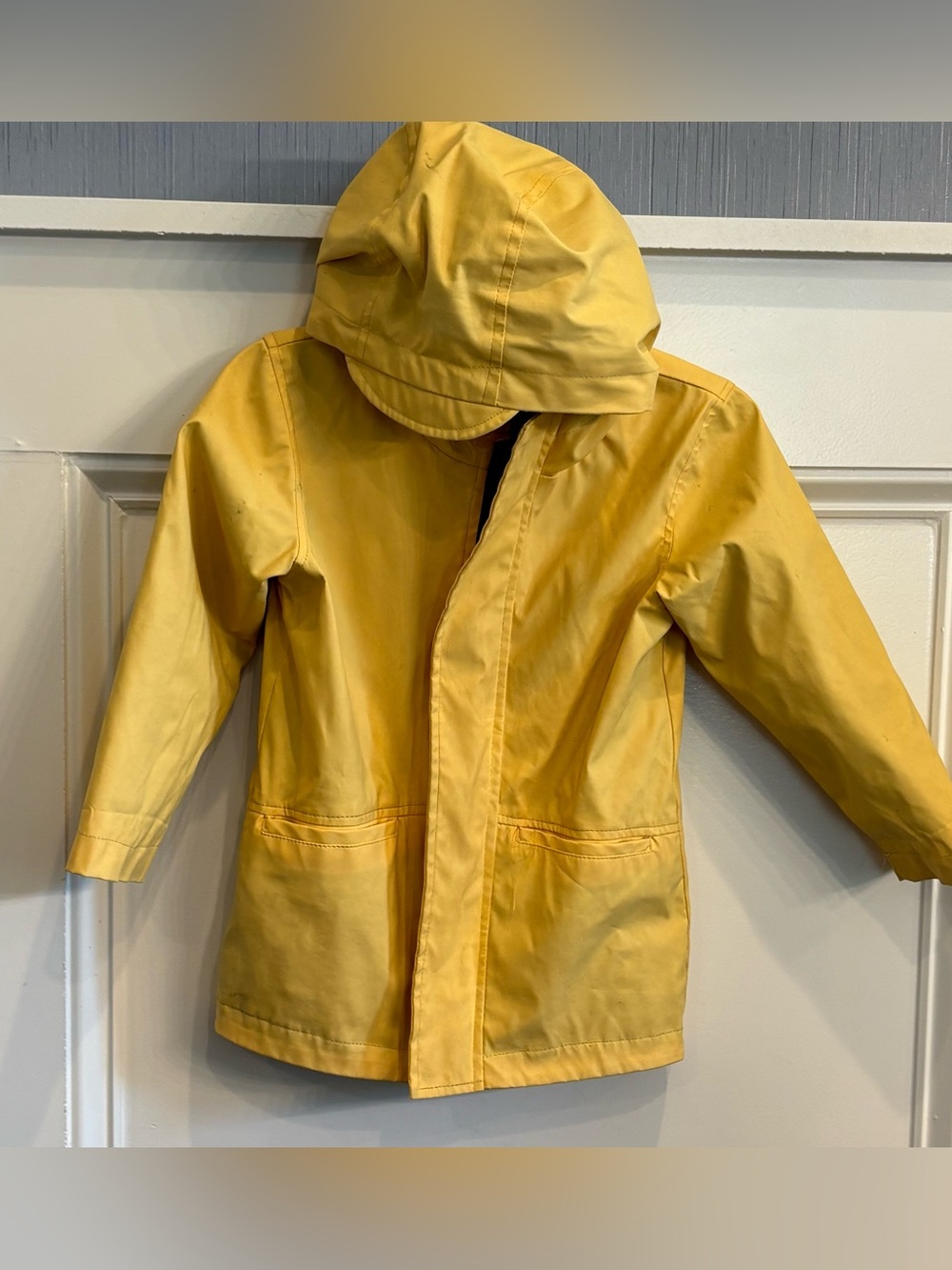 Cat & Jack Yellow Hooded Kids' Raincoat 4t